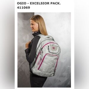 New Ogio Excelsior Backpack Pack 411069 Blizzard Pink Travel Carry On Gym Bag